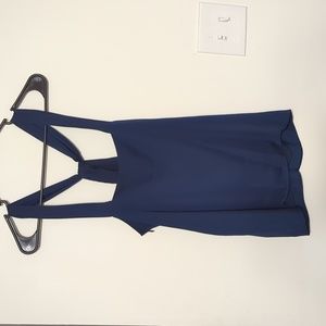 Banana republic woman's silk tank top Size  medium Navy Blue